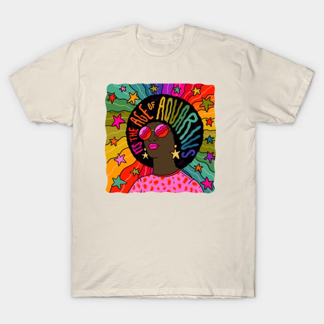 Age of Aquarius T-Shirt by Doodle by Meg